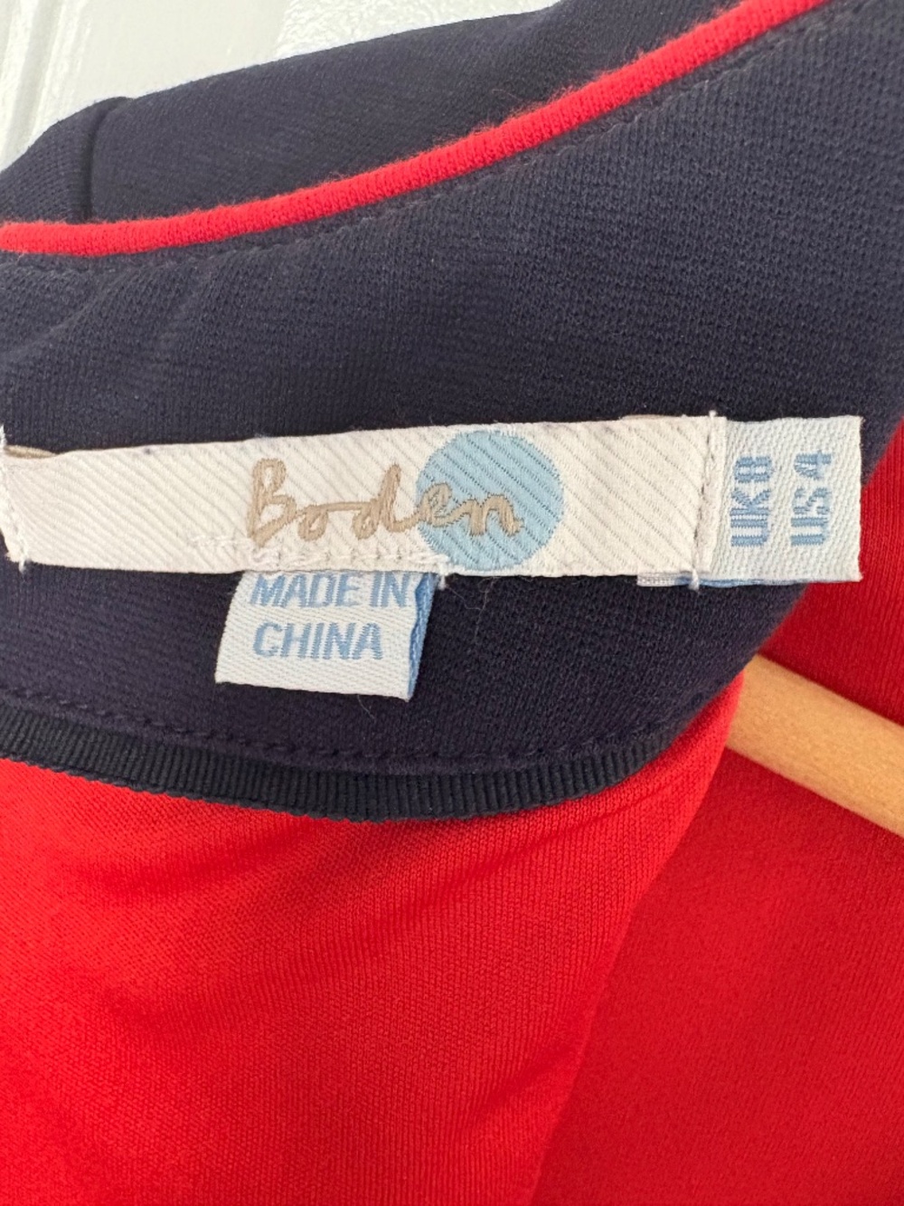 Boden Dress Navy Blue Fitted Short Sleeve Sheath Size 4 - Picture 8 of 16